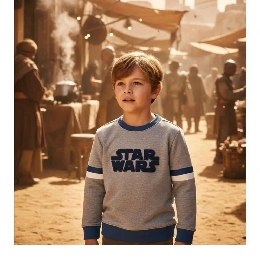 NWT- Janie and Jack Star Wars Sweatshirt - Picture 2 of 6